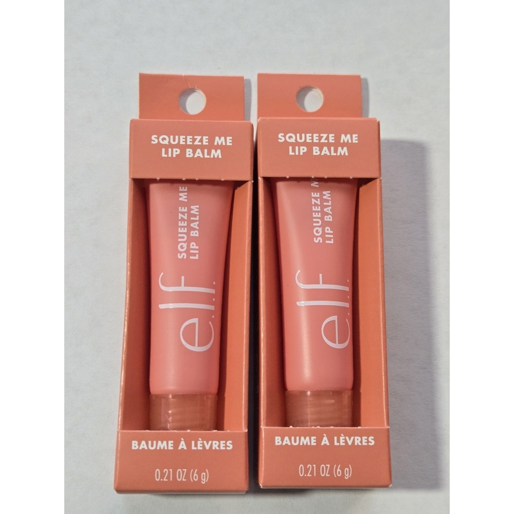 Elf Squeeze Me Lip Balm Strawberry‎ .21 0z New in Box Lot of 2